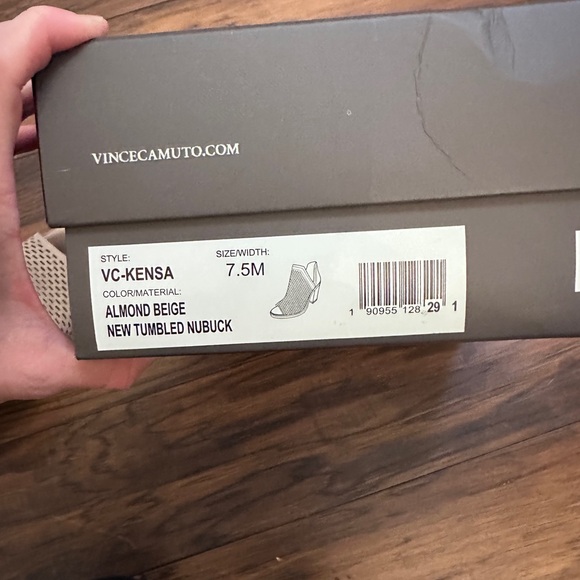 Vince Camuto Kensa Peep-Toe Bootie - Picture 7 of 7